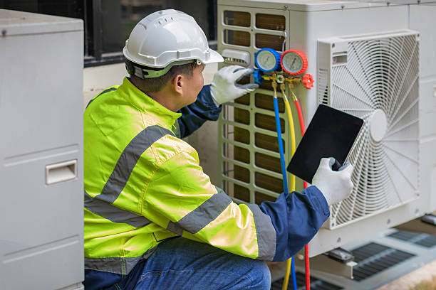 Professional Air Duct Cleaning technician working in Port Richey, FL